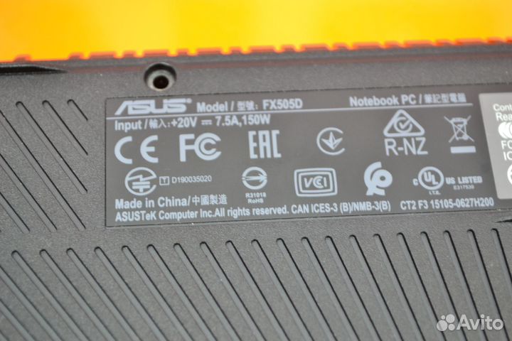 Ноутбук asus TUF в разбор