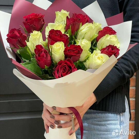 Роза, букет из роз, доставка цветов
