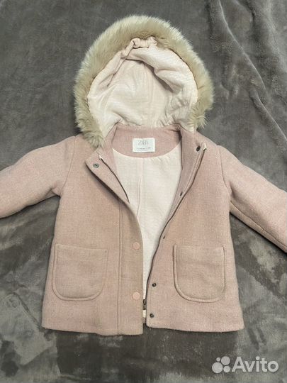 Пальто для девочки zara 110