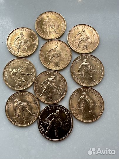 Золотая монета сеятель СССР