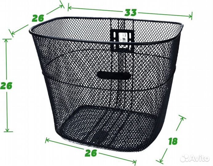 Корзина на велосипед 26-28 002 черн