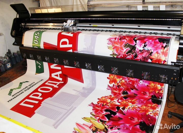 Печать баннеров, наклеек световые вывески таблички