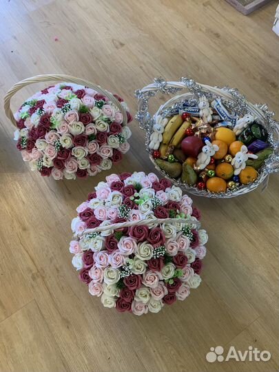 Цветы Букет Пионы из мыла