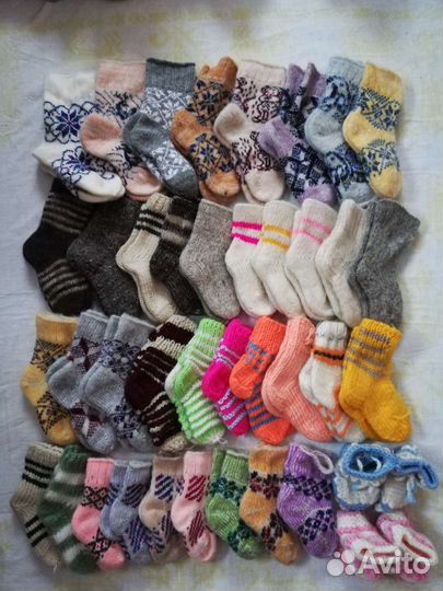 Носки и пенетки детские, шерстяные