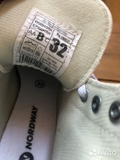 Коньки фигурные детские nordway nicole 32 размер