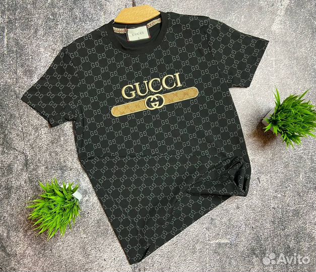 Футболка gucci хлопок