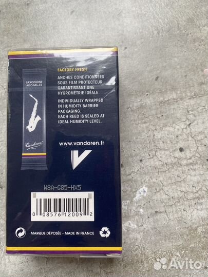 Трости для альт саксофона vandoren