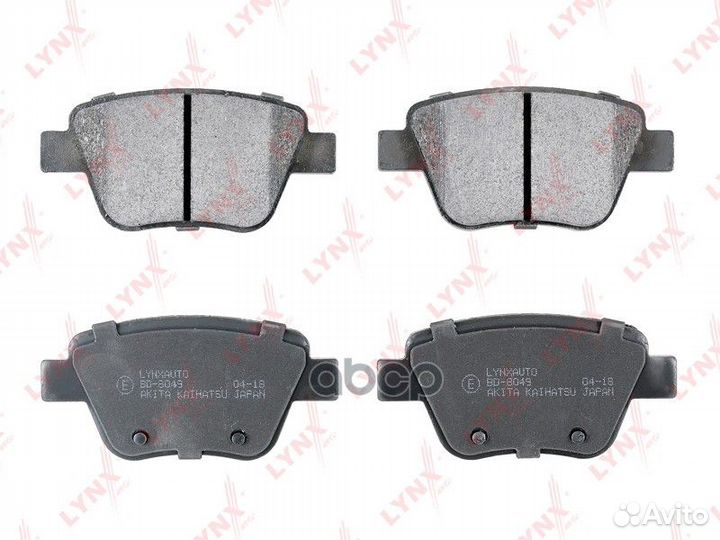 Колодки тормозные дисковые зад BD8049 lynxauto