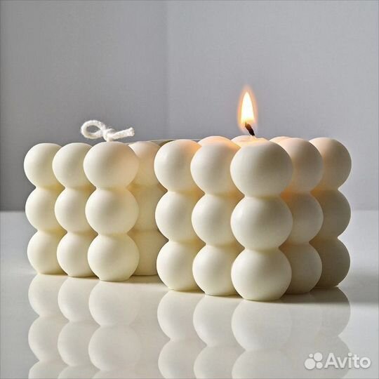 Свеча баблс куб