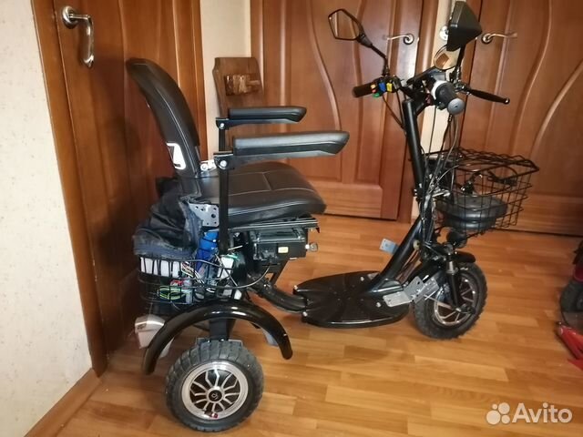 Эл.трицикл полноприводный 1000W, 3 контр. 2 акб + купить в Москве ...