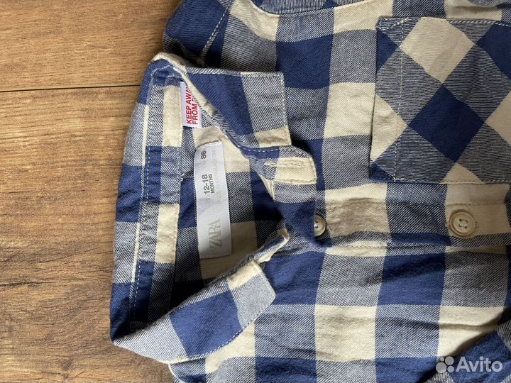 Рубашка zara для мальчика 86