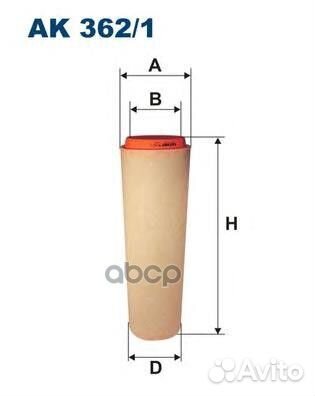 Фильтр воздушный AK362/1 Filtron