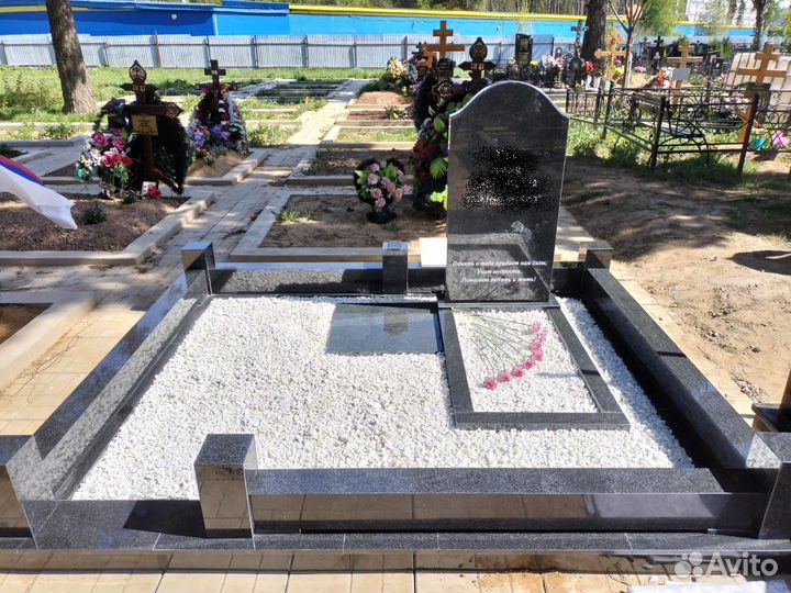 Благоустройство могил. Установка памятников