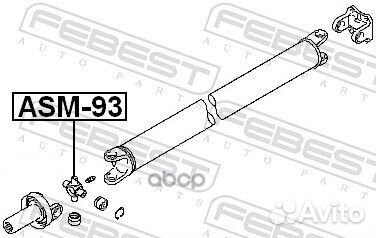 ASM-93 крестовина кардана задняя D30 Mitsubish