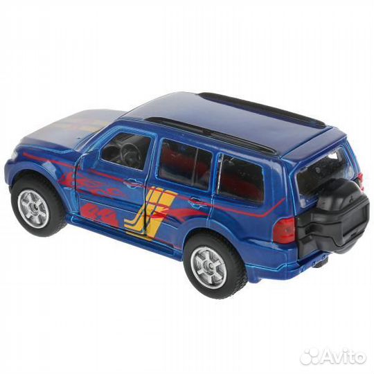 Машина Mitsubishi Pajero Спорт 12 см синяя металл инерция Технопарк SB-17-61-MP-S-WB