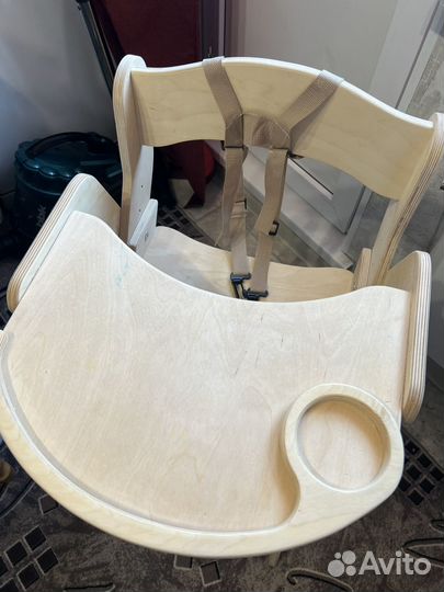 Детский стульчик для кормления деревянный