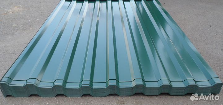 Профнастил зеленый мох С8 и мп20