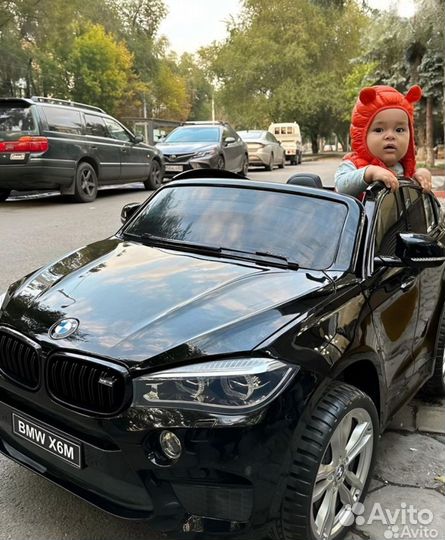 Детский Двухместный Электромобиль bmw x6