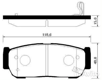 Диски торм. зад. с колодками rexton 4840109100