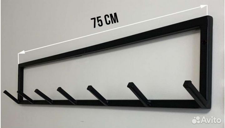 Вешалка лофт в прихожую, баню, ванную, офис, кафе