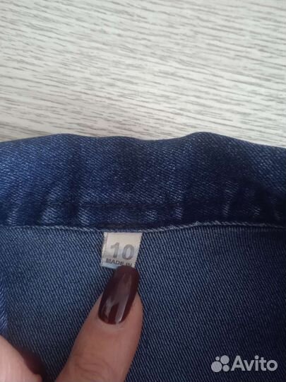 Джинсовая рубашка на девочку