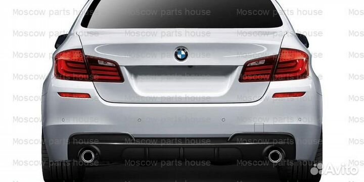 BMW F10 диффузор M-Performance 1+1 стиль