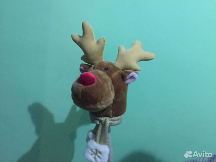 Олень на палочке скакалочке для детского праздника