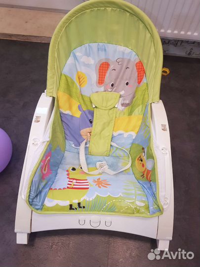 Шезлонг детский с вибрацией