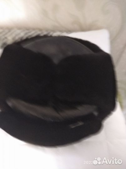 Продам шапку ушанку кожаную