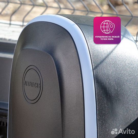 Умный привод для откатных ворот Roteo RTO-500mkit-Sm + проводные фотоэлементы LM-L + сигнальная ламп