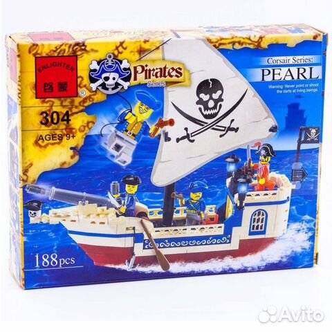 Конструктор Brick 304 Пиратский корабль