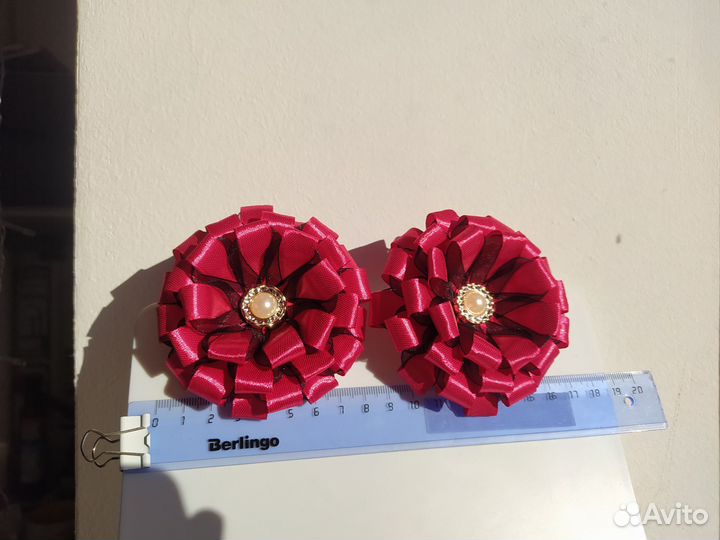 Бантики на резинках ручной работы