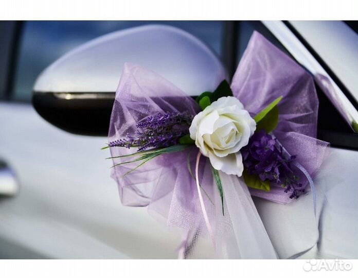 Свадебные украшения на машину