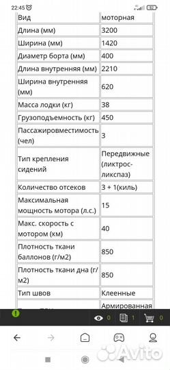 Лодка Аква 3200