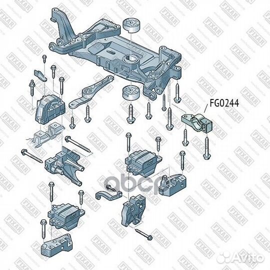 Сайлентблок переднего рычага задний перед пра