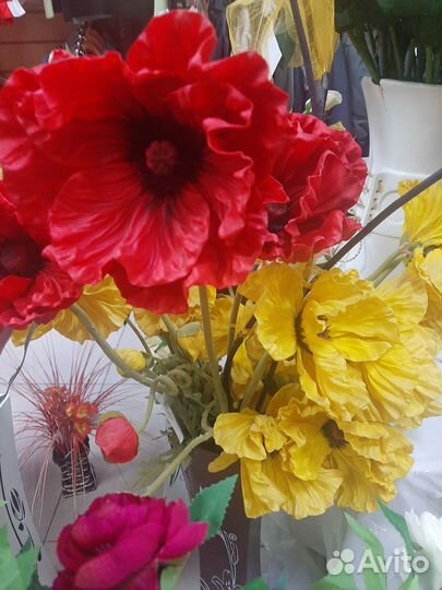 Декоративные цветы искусственные