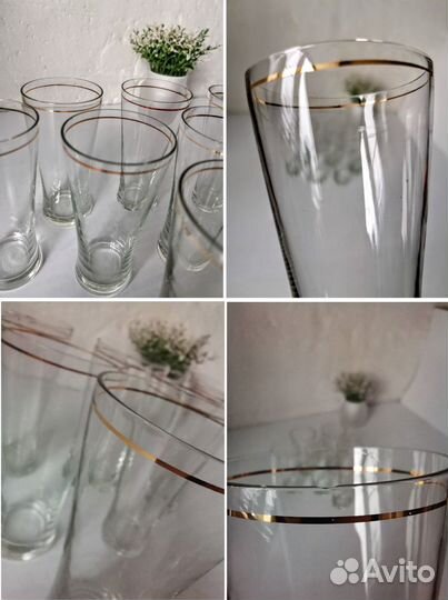 Стаканы кружки стекло хрусталь, СССР, от