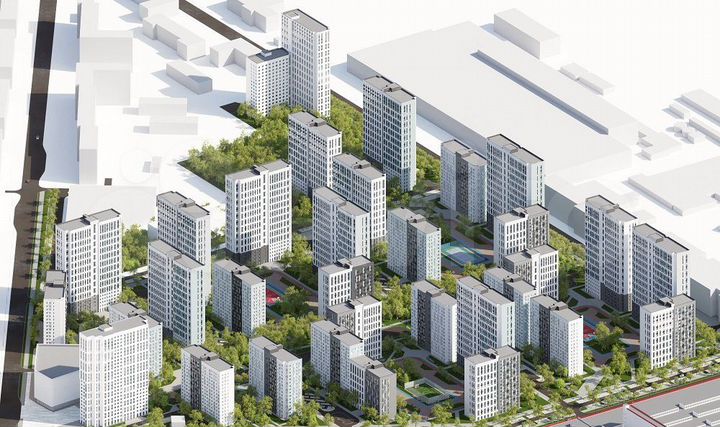 2-к. квартира, 56,7 м², 1/14 эт.