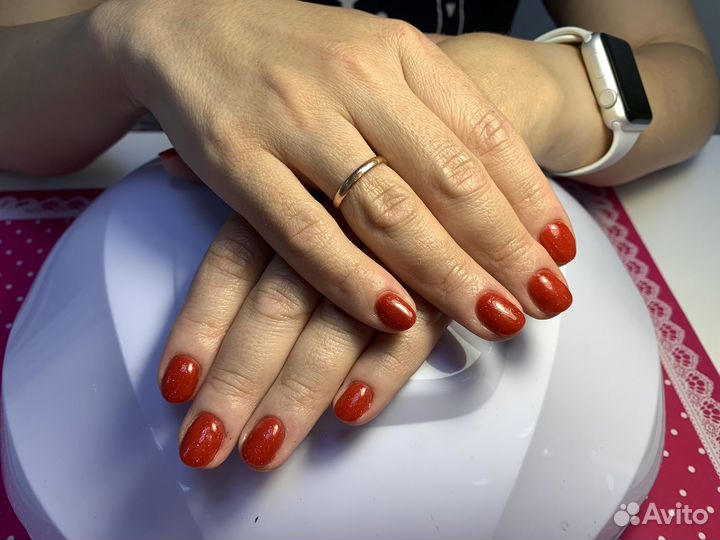 Модель на маникюр/педикюр с покрытием