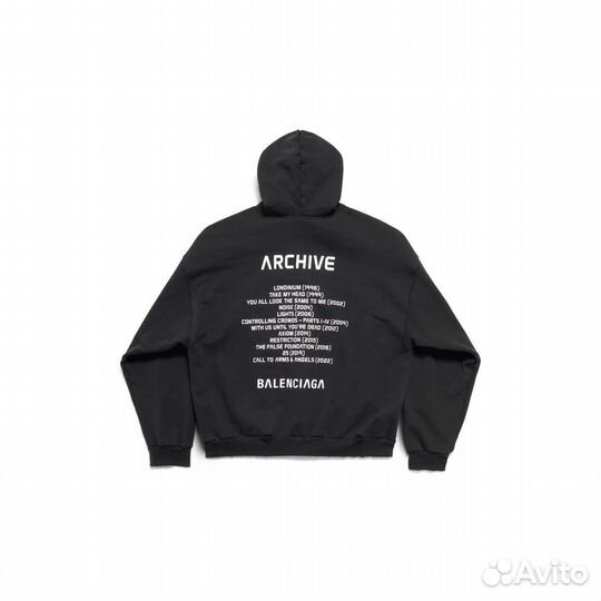 Balenciaga archive zip hoodie