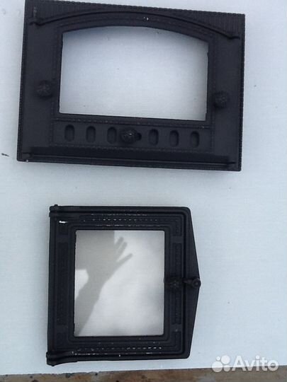 Дверка каминная со стеклом