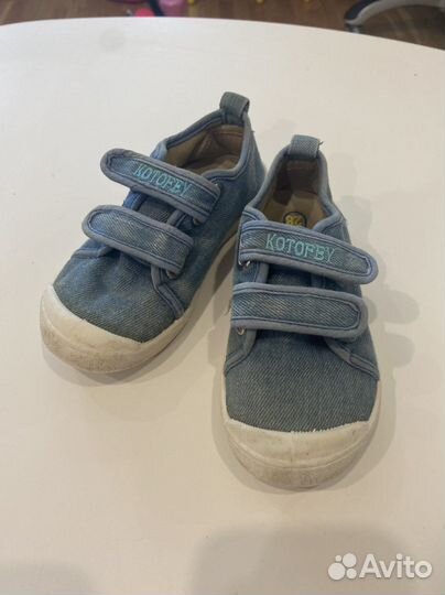 Кеды джинсовые для девочки. р. 28