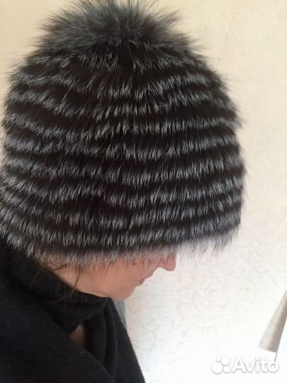 Шапка чернобурая лиса, чернобурка. Отрада