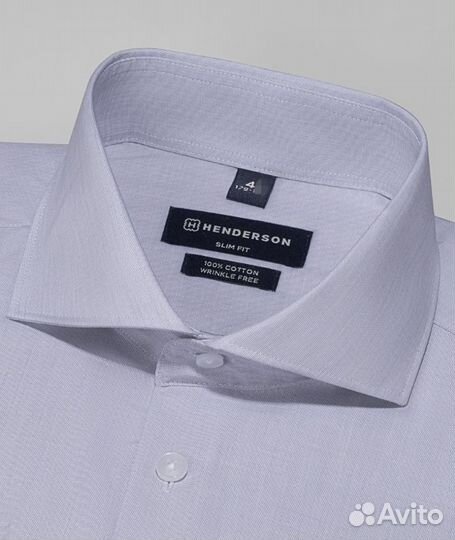 Рубашка Henderson новая. По вороту 42. Slim Fit