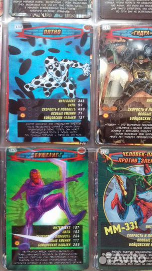 Карточки Человек паук герои и злодеи Вся коллекция