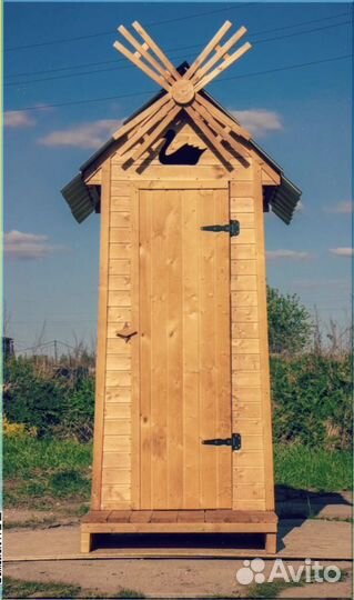 Дачный туалет с декором и установкой фнг 990