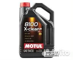 Моторное масло motul 8100 X-Clean+ 5W30 5л