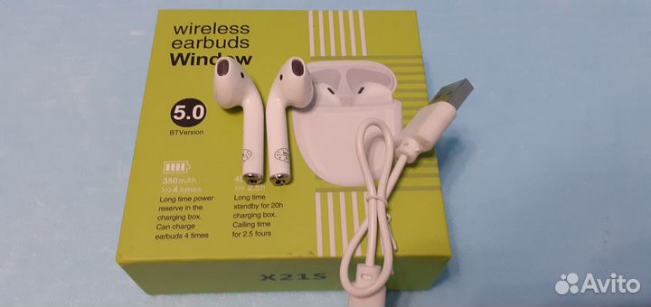 Airpods беспроводные наушники X21S Bluetooth 5.0