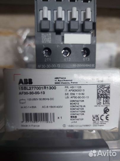 Контактор ABB AF30-30-00-13