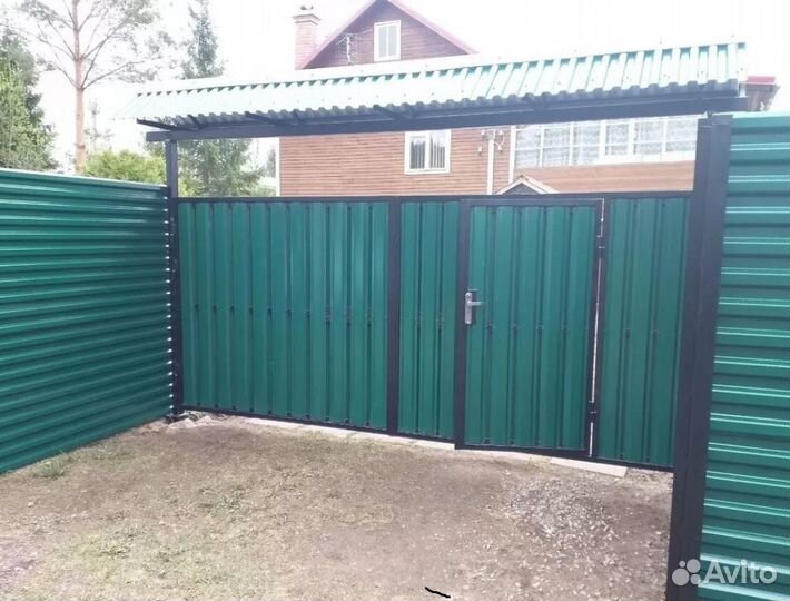 Забор металлический цена за метр под ключ